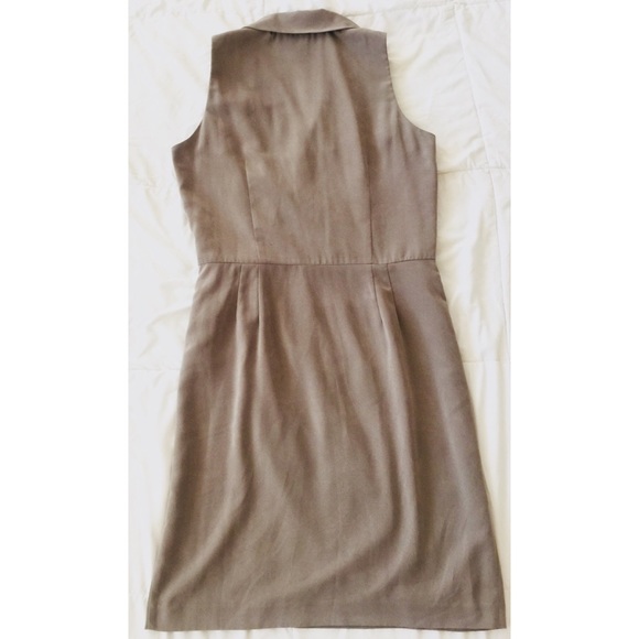 Positive Attitude Tan Wrap Dress - Picture 2 of 3